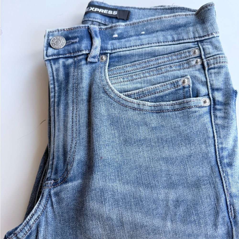 Express Women's Light Blue Skinny Jeans